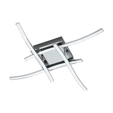 Stropna lampa Valmora 96327, LED 4x5 W, 4x470 lm, Ø 560 mm, krom i bijela