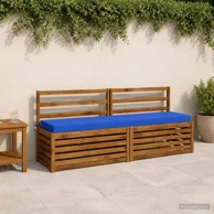 Jastučići za klupu Soest 2 kom 180 x 40 x 8 cm od poliestera, kraljevski plavi