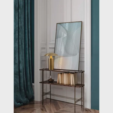 NOVA LUCE Stolna lampa Karpos, LED 5W, 3000K, 264lm, antik zlatna