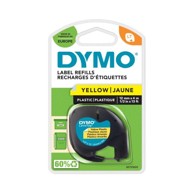 DYMO LetraTag traka 12 mm, žuta plastificirana (91202)