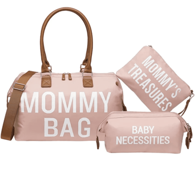 MXM Mommy bag, set 3 kom, roza