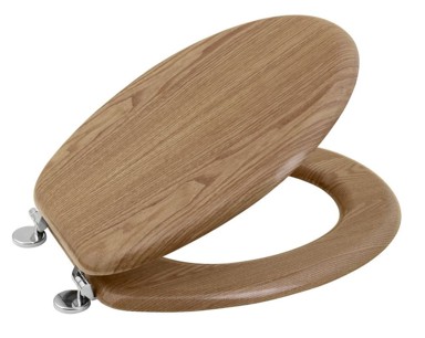 AQUALINE WC sjedalo drveno univerzalno, hrast