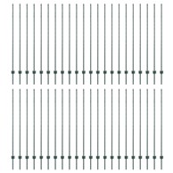 U-kanal stupZa ogradu 44 kom, čelik, zeleni 