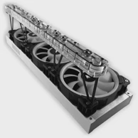 STEALKEY CUSTOMS Montažni nosač, 60 mm za 120 mm ventilator, SW10070