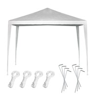 Šator za vrtne zabave, paviljon, 3x3m, bijeli