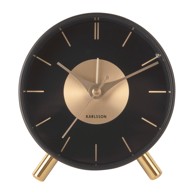 KARLSSON Budilica Zlatni disk ø 11 cm, prirodna