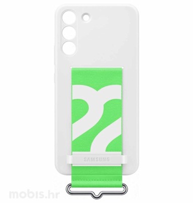 SAMSUNG Silikonska maskica s remenom za Galaxy S22+, bijela