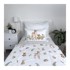 JERRY FABRICS Pamučna dječja posteljina Forest Animals 100x135 cm, bijela