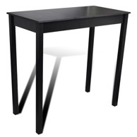 Barski stol MDF crni 115 x 55 x 107 cm