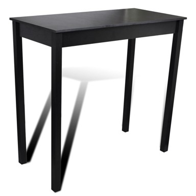 Barski stol MDF crni 115 x 55 x 107 cm