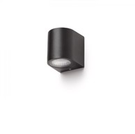 RENDL Zidna lampa, Zack I, 230V, LED 3W, 58°, IP54, 3000K, antracit