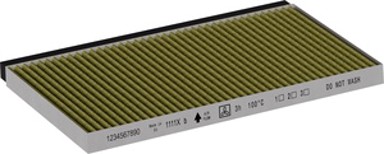 BOSCH Zamjenski filter za mirise Clean Air Plus DWZ1FB1B6