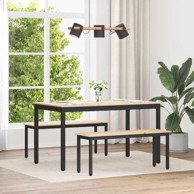 Klupa 110 x 35 x 45 cm čvrsto borovo drvo, prirodna