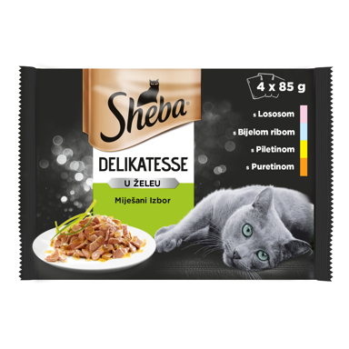 SHEBA Delikatesse mix izbor 4x85 g