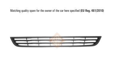 ISAM Maska branika Ford Fiesta 13-17, crna, prednja donja