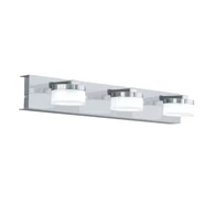 Zidna lampa Romendo 1, LED, 3×7,2 W, 3×570 lm, krom i bijela