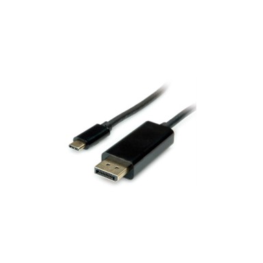 ROLINE Kabel USB-C na DisplayPort, 2 m, crni