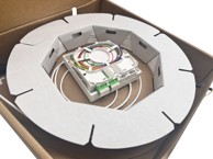 HELOS FTTH priključni set s 4 LC-APC konektora na oba kraja, tvornički konfekcioniran, 30 m