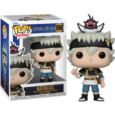FUNKO POP Figura Black Clover Asta w/ Nero, 9 cm