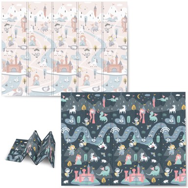 NUKIDO Sklopiva pjenasta prostirka, 200x150x1 cm