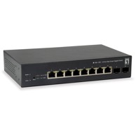 LEVELONE Mrežni preklopnik GEP-1051, 8x GE + 2x GSFP, 70 W, 8x PoE