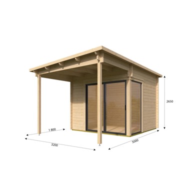 Drvena vrtna kućica Fiona 44