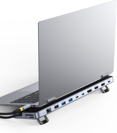 BASEUS Docking stanica sa stalkom za laptop 12-u-1, 3x 4K zaslon, 10 Gbps