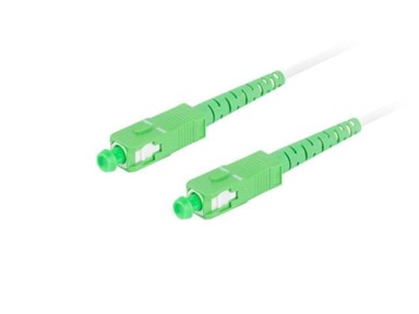 LANBERG Patchcord svjetlovodni SM SC/APC-SC/APC simplex 3,0 mm g657b3 5 m, bijeli