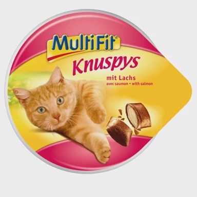 MULTIFIT Poslastica za mačke Knuspys, losos, 60 g