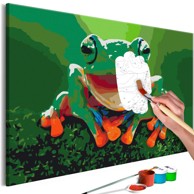 Slika za samostalno slikanje Laughing Frog 60x40