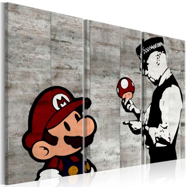 Slika Banksy Mario Bros 90x60