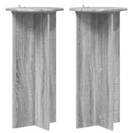 Stalak za biljke 2 kom 40x40x80 cm, siva sonoma