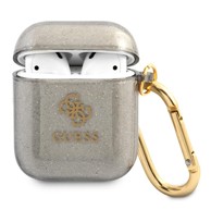 GUESS Futrola Glitter Collection, za Apple AirPods 1/2, crna