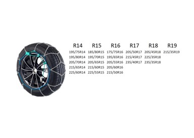 PRO COMPACT Lanci za snijeg 090, 12mm, PC12-090