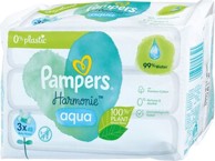 PAMPERS Harmonie Aqua vlažne maramice 3 x 48 kom