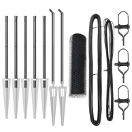 Heksagonalna ograda 0.4x10 m čelik, siva