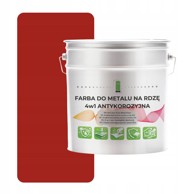 Metalna boja za hrđu 4 u 1 crvena RAL 3002 pocinčani čelik 2,5 l sjajna
