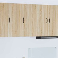 Zidni kuhinjski ormarić s policom 40x31x80 cm, sonoma hrast, smeđi