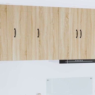 Zidni kuhinjski ormarić s policom 40x31x80 cm, sonoma hrast, smeđi  