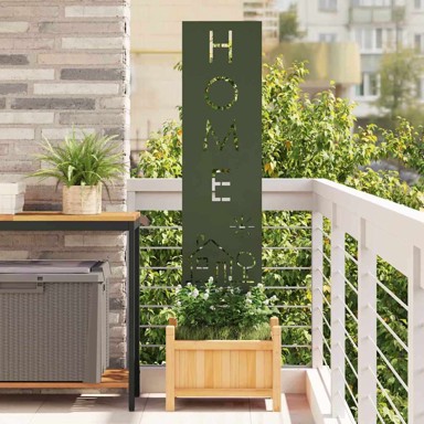 Dekorativna pregrada za vrt 32 x 140 cm, zelena