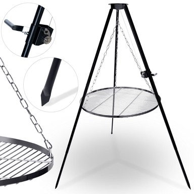 BERDSEN Vrtni tronožac s visećim roštiljem, 80 cm, BD-884