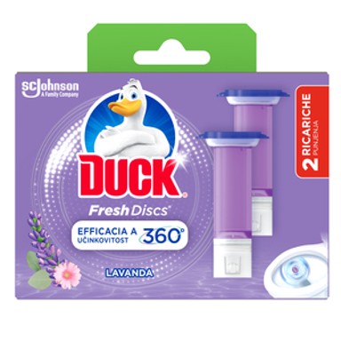 DUCK Fresh Discs gel za WC školjku, lavanda, 72 ml, 2 punjenja