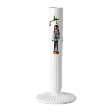 KÄHLER DESIGN Bijeli keramički božićni svijećnjak Hammershøi, visine 20 cm