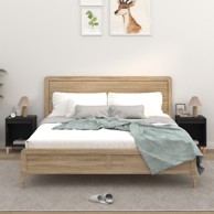 Noćni ormarići 2 kom crni 40x35x50 cm