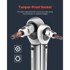 VEVOR Set nasadnih Torx bitova T6-T70, 34 komada, crna