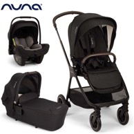 NUNA Dječja kolica 3u1 Triv Next i Lytl i Pipa Next Caviar, crna