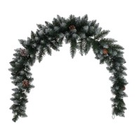 Božićna girlanda 180 cm 150 vrhova zelena
