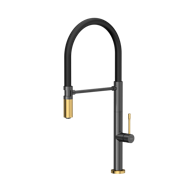 QUADRON Slavina Margot grafit/nano PVD zlato/crna cijev 