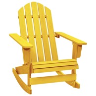 ADIRONDACK Vrtna stolica Za ljuljanje od masivne jelovine, žuta
