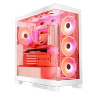MODECOM Kućište, Volcano Space Apex ARGB, Midi, USB 3.0 x 2, Type-C, bijela